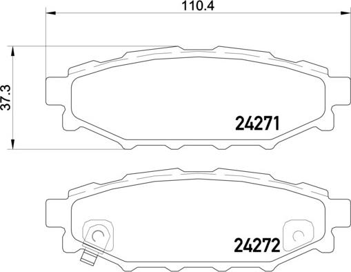 Brembo P 78 020 - Kit pastiglie freno, Freno a disco www.autoricambi360.it
