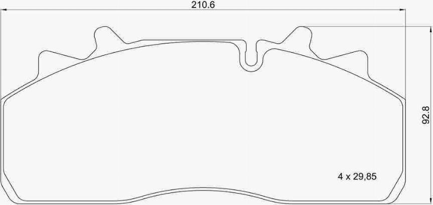 Brembo P A8 001 - Kit pastiglie freno, Freno a disco www.autoricambi360.it