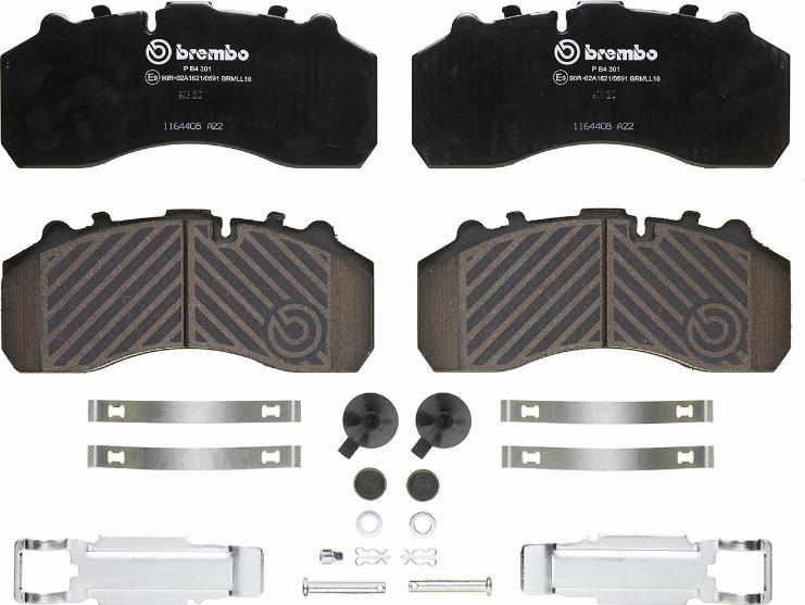 Brembo P B4 301 - Kit pastiglie freno, Freno a disco www.autoricambi360.it