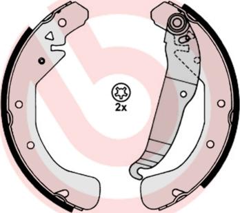 Brembo S 59 517 - Kit ganasce freno www.autoricambi360.it