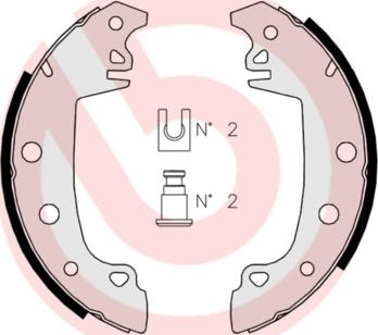 Brembo S 68 507 - Kit ganasce freno www.autoricambi360.it