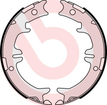 Brembo S 83 542 - Kit ganasce, Freno stazionamento www.autoricambi360.it