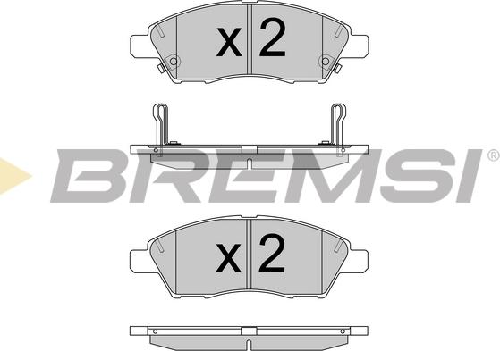 Bremsi BP3589 - Kit pastiglie freno, Freno a disco www.autoricambi360.it