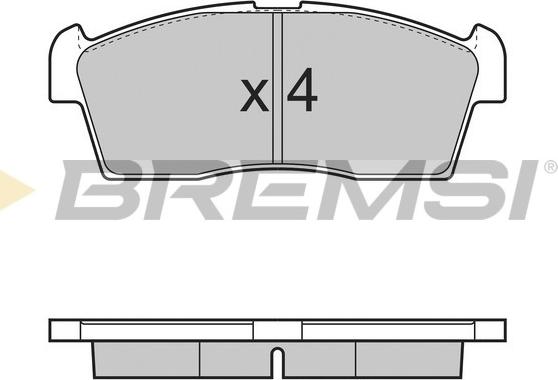 Bremsi BP3380 - Kit pastiglie freno, Freno a disco www.autoricambi360.it