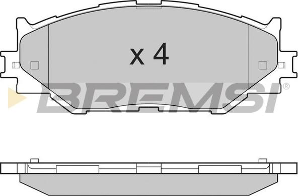 Bremsi BP3254 - Kit pastiglie freno, Freno a disco www.autoricambi360.it