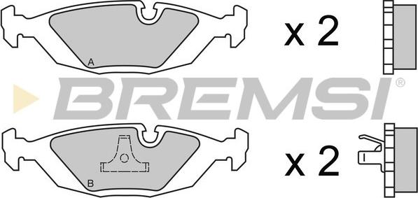 Bremsi BP2236 - Kit pastiglie freno, Freno a disco www.autoricambi360.it
