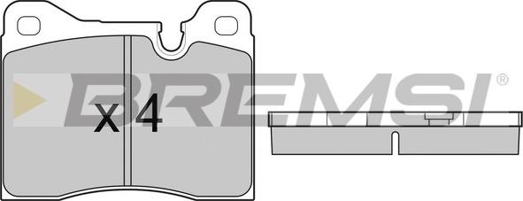 Bremsi BP2221 - Kit pastiglie freno, Freno a disco www.autoricambi360.it