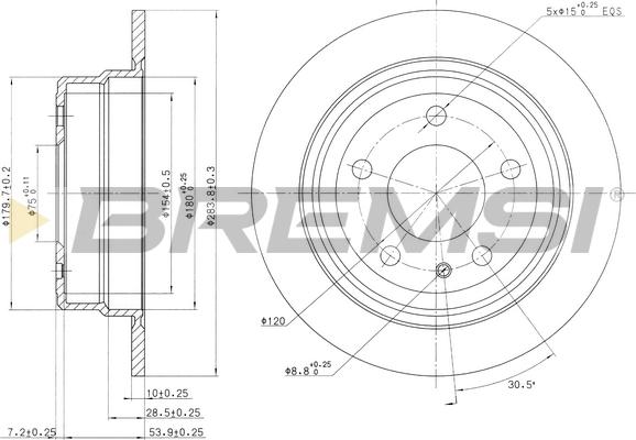 Bremsi CD6120S - Discofreno www.autoricambi360.it