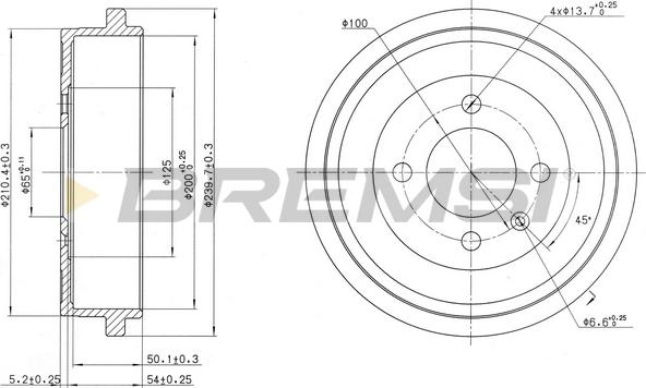 Bremsi CR5441 - Tamburo freno www.autoricambi360.it
