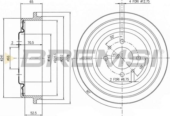 Bremsi CR5392 - Tamburo freno www.autoricambi360.it