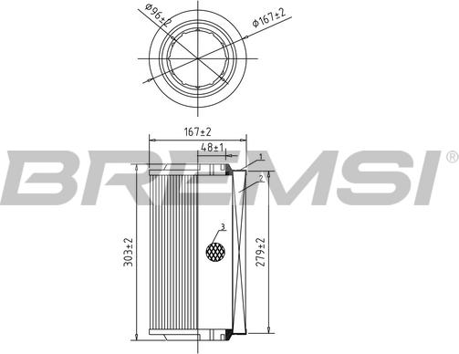Bremsi FA0545 - Filtro aria www.autoricambi360.it