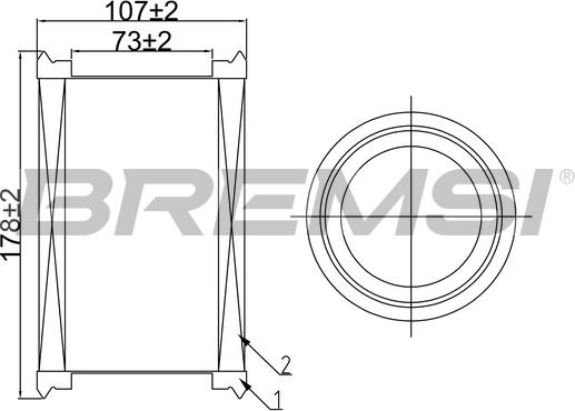 Bremsi FA0546 - Filtro aria www.autoricambi360.it