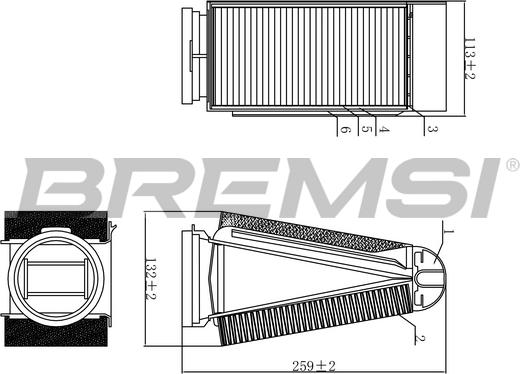 Bremsi FA0589 - Filtro aria www.autoricambi360.it