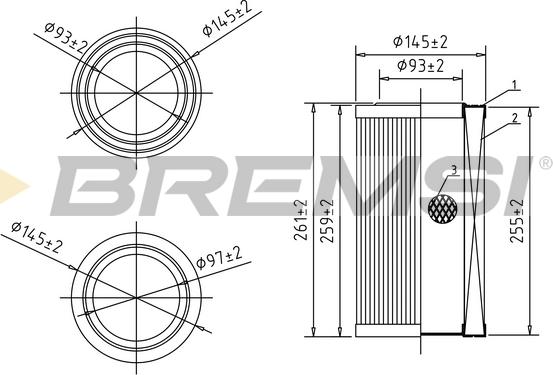 Bremsi FA0584 - Filtro aria www.autoricambi360.it