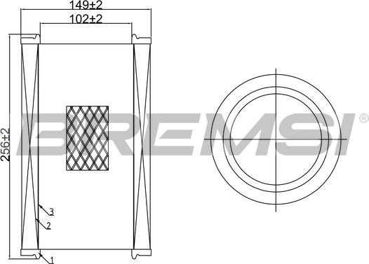 Bremsi FA0645 - Filtro aria www.autoricambi360.it