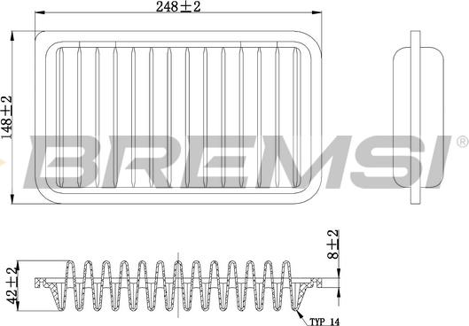 Bremsi FA0602 - Filtro aria www.autoricambi360.it