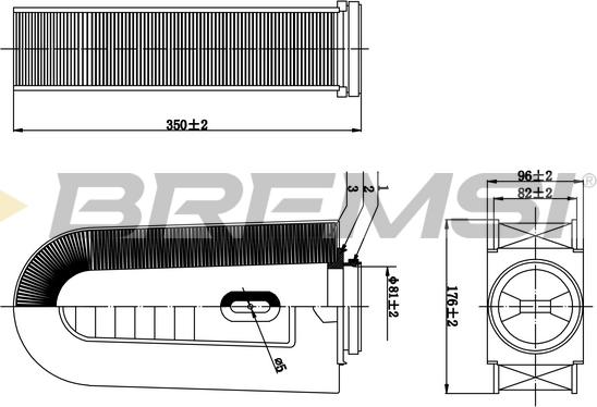 Bremsi FA0631 - Filtro aria www.autoricambi360.it