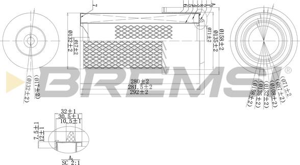 Bremsi FA1669 - Filtro aria www.autoricambi360.it