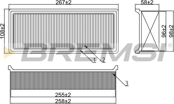 Bremsi FA1660 - Filtro aria www.autoricambi360.it