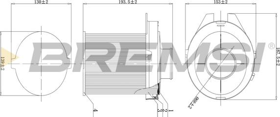Bremsi FA1677 - Filtro aria www.autoricambi360.it