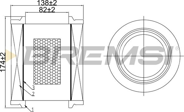 Bremsi FA1064 - Filtro aria www.autoricambi360.it