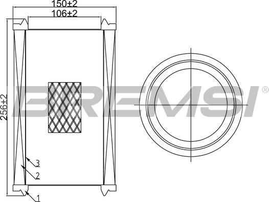 Bremsi FA1068 - Filtro aria www.autoricambi360.it