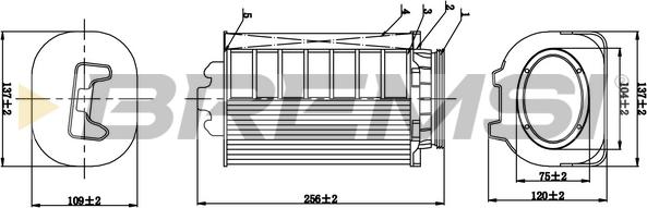Bremsi FA1063 - Filtro aria www.autoricambi360.it