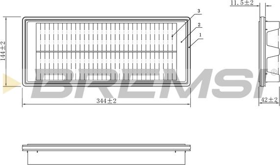 Bremsi FA1087 - Filtro aria www.autoricambi360.it
