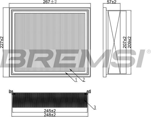 Bremsi FA1378 - Filtro aria www.autoricambi360.it