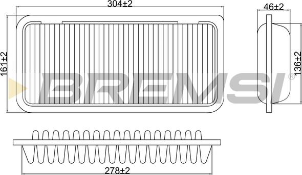 Bremsi FA1221 - Filtro aria www.autoricambi360.it