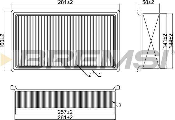 Bremsi FA2099 - Filtro aria www.autoricambi360.it