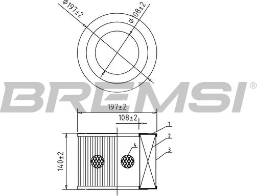 Bremsi FA2043 - Filtro aria www.autoricambi360.it