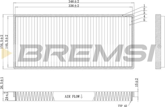Bremsi FC0956C - Filtro, Aria abitacolo www.autoricambi360.it