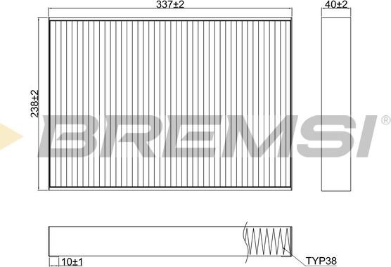 Bremsi FC0952A - Filtro, Aria abitacolo www.autoricambi360.it