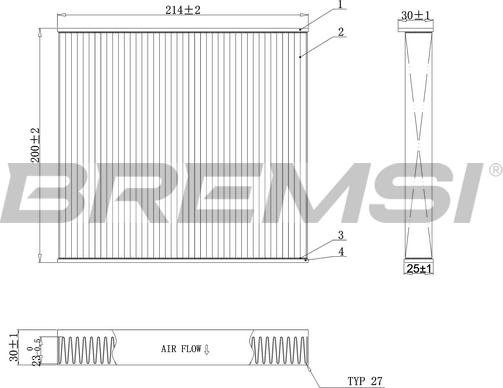 Bremsi FC0905C - Filtro, Aria abitacolo www.autoricambi360.it