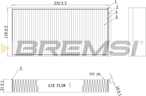 Bremsi FC0914A - Filtro, Aria abitacolo www.autoricambi360.it