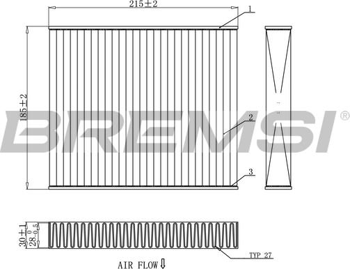 Bremsi FC0910C - Filtro, Aria abitacolo www.autoricambi360.it