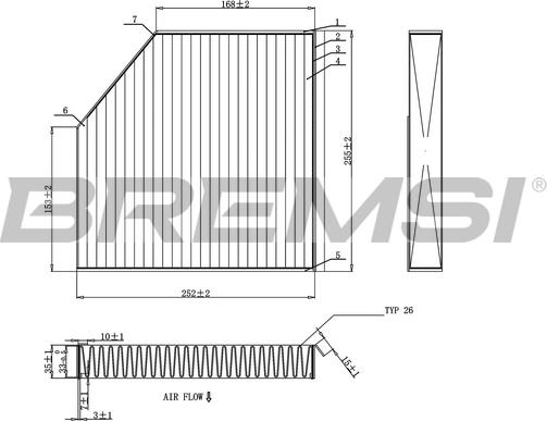 Bremsi FC0939A - Filtro, Aria abitacolo www.autoricambi360.it