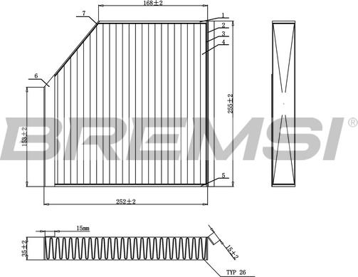 Bremsi FC0939C - Filtro, Aria abitacolo www.autoricambi360.it