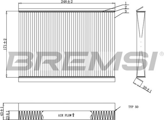Bremsi FC0929 - Filtro, Aria abitacolo www.autoricambi360.it