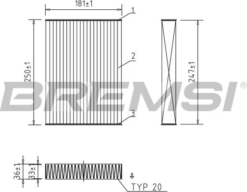Bremsi FC0927C - Filtro, Aria abitacolo www.autoricambi360.it