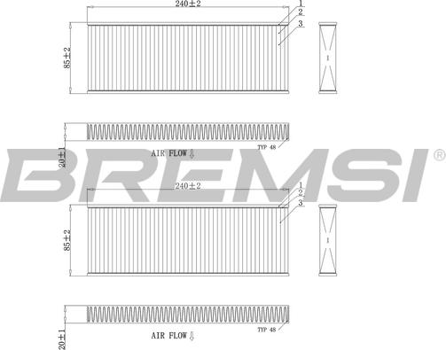 Bremsi FC0970 - Filtro, Aria abitacolo www.autoricambi360.it