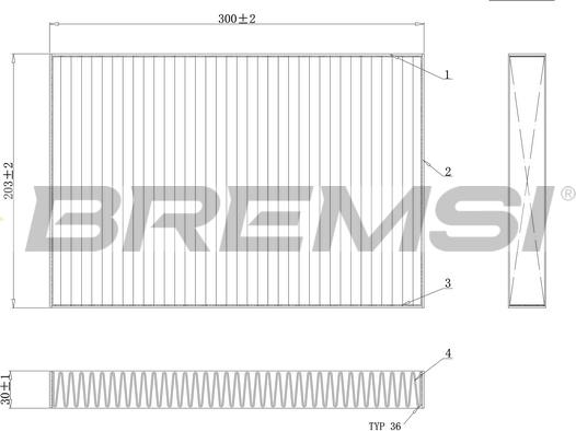 Bremsi FC0495C - Filtro, Aria abitacolo www.autoricambi360.it