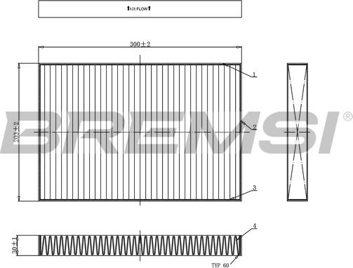 Bremsi FC0495 - Filtro, Aria abitacolo www.autoricambi360.it