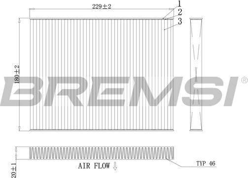 Bremsi FC0443 - Filtro, Aria abitacolo www.autoricambi360.it