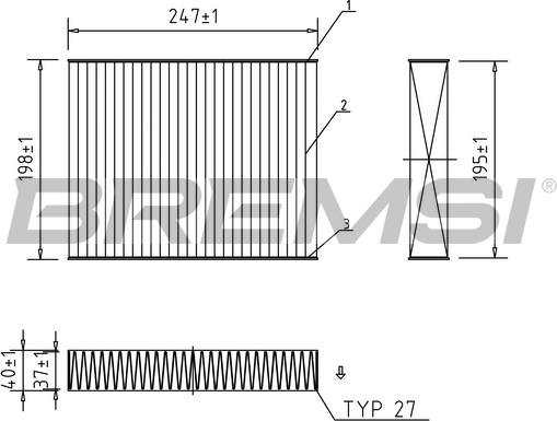 Bremsi FC0455A - Filtro, Aria abitacolo www.autoricambi360.it