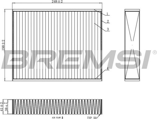 Bremsi FC0455 - Filtro, Aria abitacolo www.autoricambi360.it