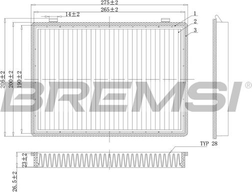 Bremsi FC0466C - Filtro, Aria abitacolo www.autoricambi360.it