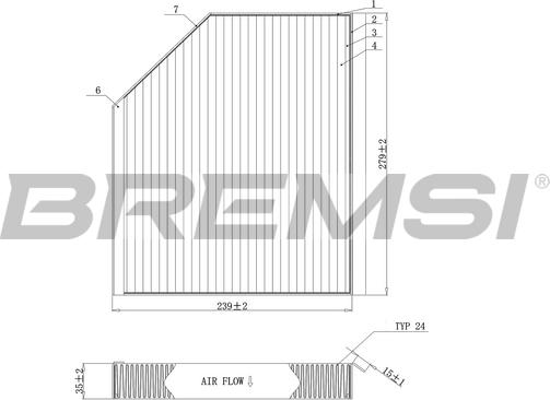 Bremsi FC0406C - Filtro, Aria abitacolo www.autoricambi360.it