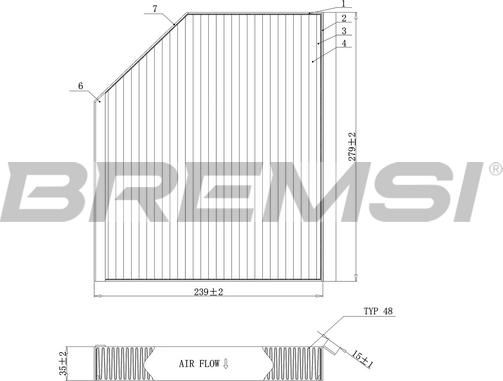 Bremsi FC0406 - Filtro, Aria abitacolo www.autoricambi360.it